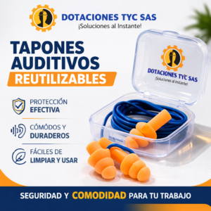 Tapones auditivos reutilizables